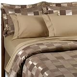 Hopscotch 8 Pc. Bed In a Bag Comforter Set Gold / Taupe