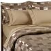 Hopscotch 8 Pc. Bed In a Bag Comforter Set Gold / Taupe, King