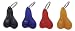 Bull ball key chains (Black, Blue, Red, Tan)