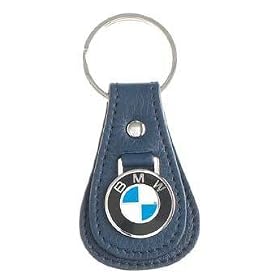 BMW Genuine Blue Tear Drop Key Fob Key Chain Ring