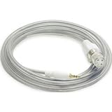 Instrument Cable For Guitar And Microphone-White