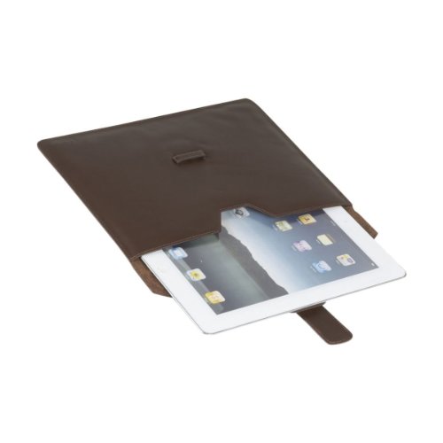 iPad / iPad 2 / iPad Premium Leather Fitted Executive Folio Case - Brown