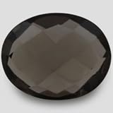 0.70ctDouble Checker Oval Dark Champagne 7x5 mm SI Smokey Topaz Gemstone