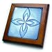 Blue Lotus Flower - 8x8 Framed Tile