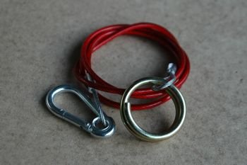 Caravan Break away Safety Cable with Ring Clip