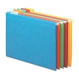 Smead Hanging Folder, Letter, 1/5 Cut Tab, Assorted Colors, 25 per Box (64059)
