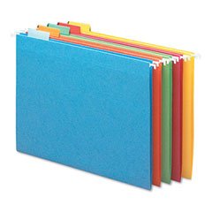 Smead Hanging Folder, Letter, 1/5 Cut Tab, Assorted Colors, 25 per Box (64059)