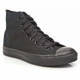 Converse All Star Hi Top Monochrome - 13 Uk - Black - Fabric