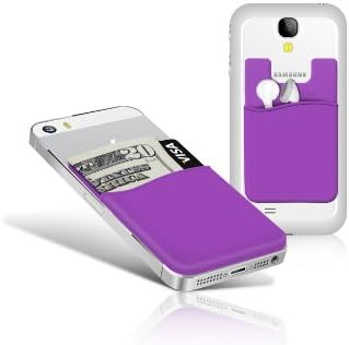 Adhesive Silicone Phone Wallet (Lavender Purple)