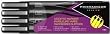 FineLine,Brush, Chisel Tip Set Prismacolor Black 4-Pen Set