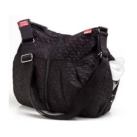 BabyMel Amanda Quilted Diaper Bag - Black