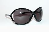 TOM FORD WHITNEY TF09 Sunglasses SMOKE LENS / SHINY BLACK 199 64-14-110