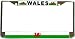 Wales Welsh Dragon Flag Chrome License Plate Frame Holder