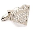Rhinestone Superman Cufflinks Rhinestone Superman Cufflinks