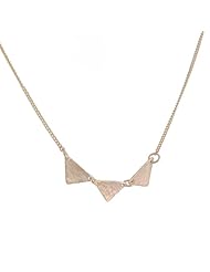 JANE HOLLINGER- Triple Triangle Necklace in 14K