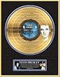 Elvis Presley "The Number One Hits" Etched Gold LP, Lim. 2,500