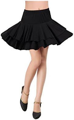 loveUshop Latin salsa Cha cha tango Ballroom Dance Dress-Latin dance Skirt Costume (L)