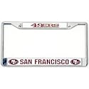 San Francisco 49ers Chrome License Plate Frame