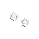 Sterling Silver Cubic Zirconia Earrings Jackets
