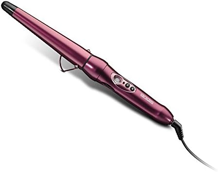 Andis Conical Curling Wand, Merlot, 1 1/4 Inch, 0.4 Ounce (37505)