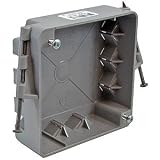 Electrical Boxes: 4 Inch Gray Square PVC Box
