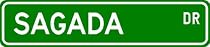 Sagada Street Sign ~ Martial Arts Gift ~ Aluminum