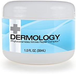 Dermology Anti Aging Cream Phytoceramides Wrinkle Repair Complex - Argireline and Hyaluronic Acid Moisturizing Cream - Supports Collagen Production - 1oz jar by Dermology