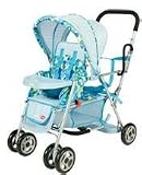 Pink Dot-Toy Doll Caboose Tandem Stroller