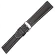 Breitling-Style Sport - Calfskin (22mm X-Long, Black)