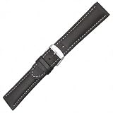 Breitling-Style Sport - Calfskin (22mm X-Long, Black) by TWP
