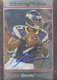 Tarvaris Jackson, Minnesota Vikings, 2007 Bowman Chrome Autographed Card