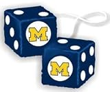 Michigan Wolverines Fuzzy Dice