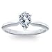 18ct Solid White Gold 0.52ct Pear Diamond Solitaire Engagement Ring