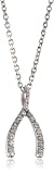 KC Designs "Trinkets" Diamond 14k White Gold Lucky Wishbone Pendant, 16"
