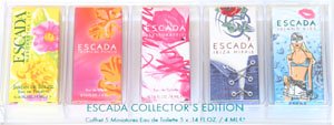 Escada Collector's Edition By Escada For Women. 5 Piece Mini Set With Island Kiss & Sexy Graffiti &  Tropical Punch & Ibiza Hippie & Jardin De Soleil & All Are Minis.