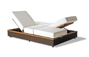 Sogno Wooden Double Garden Lounger