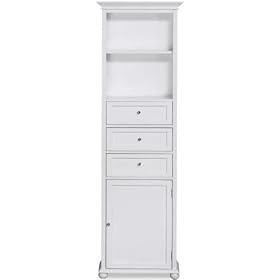 Hampton Bay 22w Standard Linen Storage Cabinet, 22W, WHITE