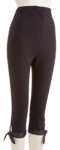 ELLE PARIS 7分丈裾リボン使いスパッツ ML(9号) パープル EL803354N