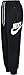 Nike Mens JogPants Fleece Joggers Side Logo Pant Black/Charcoal 510844