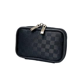 CaseCrown Double Memory Foam Padded Camera Case (Checkered) for the Polaroid DVF-130TC USB Camcorder with 2.0-inch LCD Display (Titanium)