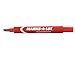 Marks-A-Lot Large Chisel Tip Permanent Marker, Red, 12 Pack (08887)