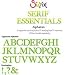Bigz BIGkick/Big Shot Alphabet Die Set: Serif Essentials