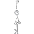 Key of Life Crystalline Belly Ring