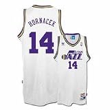 Jeff Hornacek Utah Jazz Adidas White Throwback Jersey