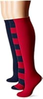 Muk Luks Women's Game Day Sport Mid-Calf Socks (Pack of Three Pairs)