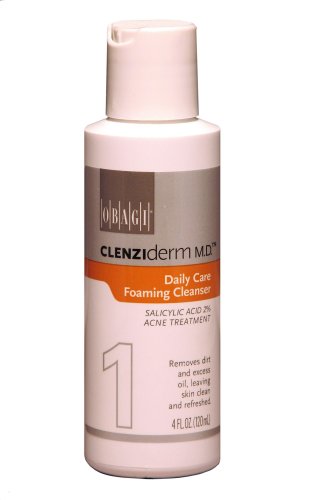 Obagi Medical Clenziderm M.D. Acne Daily Care Foaming Skin Cleanser Salicylic Acid 2% Acne Treatment - 4-Ounce Bottle
