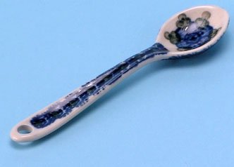 Polish Pottery Children's Small Spoon