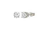 Certified 14k White Gold Round Diamond Stud Earrings (1/4 cttw, I-J Color, I1-I2 Clarity)