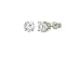 Certified 14k White Gold Round Diamond Stud Earrings (1/4 cttw, I-J Color, I1-I2 Clarity)
