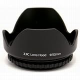 JJC 52mm Plastic Screw-in Lens Hood for selected Canon, Fuji, Nikon, Pentax lenses